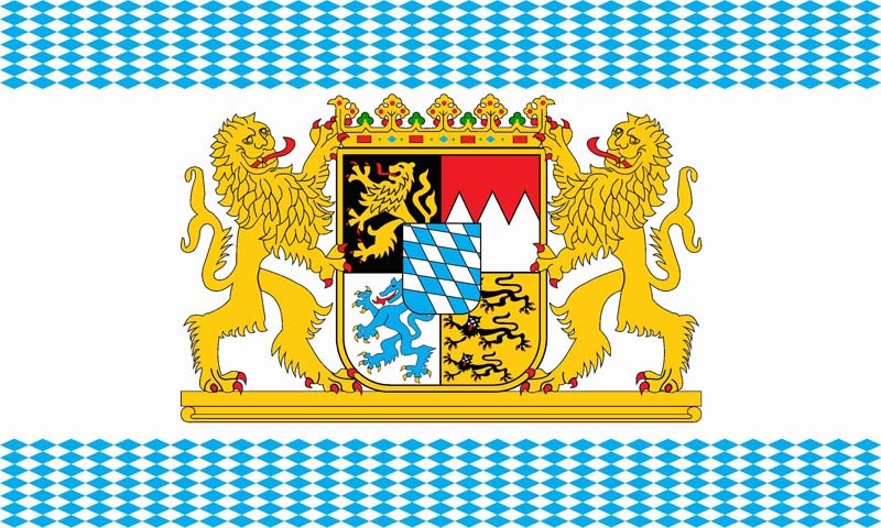 Bayern großes Wappen Flagge 90x150 cm
