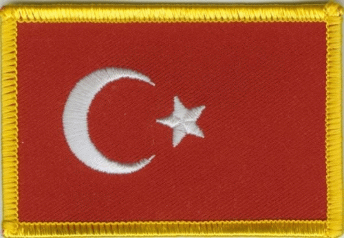Türkei kleine Aufnäher / Patch 4x6 cm