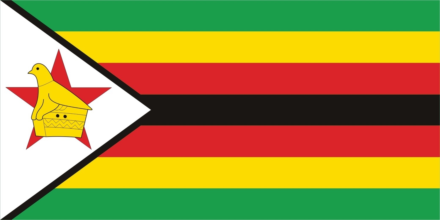 Simbabwe Flagge 90x150 cm