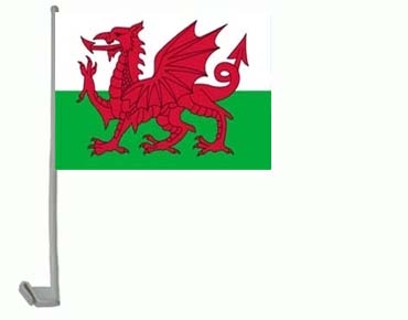 Wales Autoflagge 30x45 cm