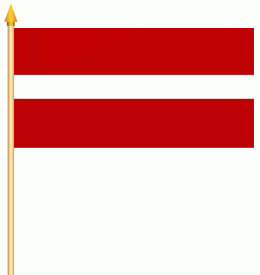 Lettland Stockflagge 30x45 cm