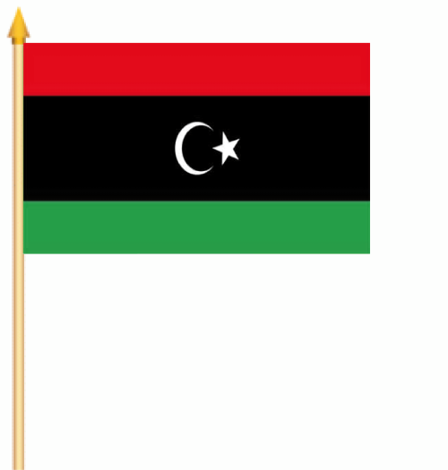 Libyen Stockflagge 30x45 cm