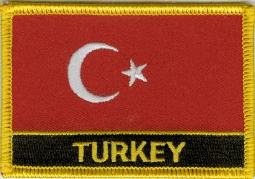 Türkei Aufnäher / Patch mit Schrift