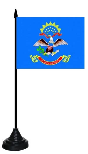 North Dakota Tischflagge 10x15 cm