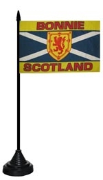 Bonnie Schottland Tischflagge 10x15 cm