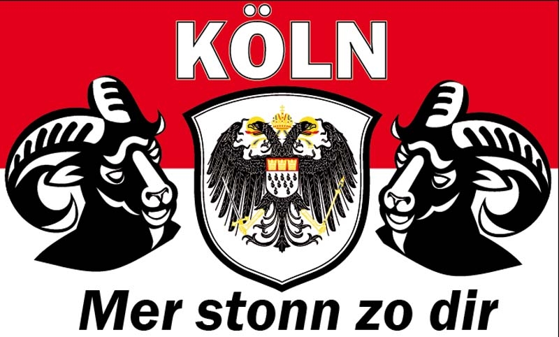 Köln Mer stonn zo dir Flagge 90x150 cm