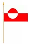 Grönland Stockflagge 30x45 cm
