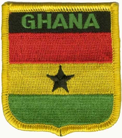 Ghana Wappenaufnäher / Patch