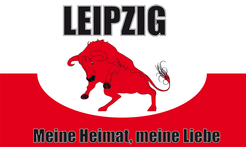Leipzig meine Heimat meine Liebe Flagge 90x150 cm