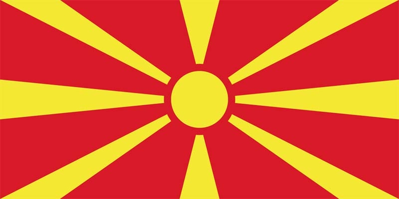 Mazedonien Flagge 60x90 cm