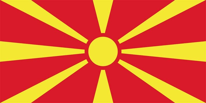 Mazedonien Flagge 60x90 cm