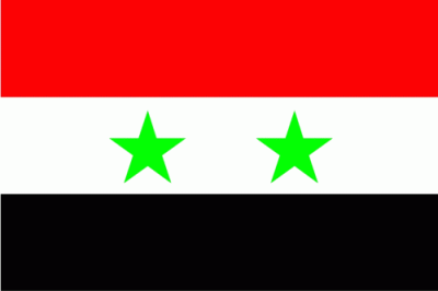 Syrien Flagge , syrische Flagge , Syrien Fahne auf