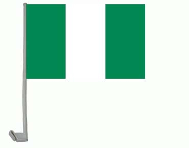 Nigeria Autoflagge 30x45 cm