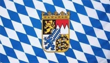 Bayern mit Wappen Aufkleber 8 x 5 cm
