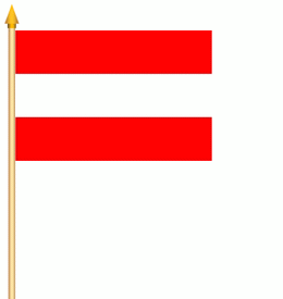 Österreich Stockflagge 30x45 cm