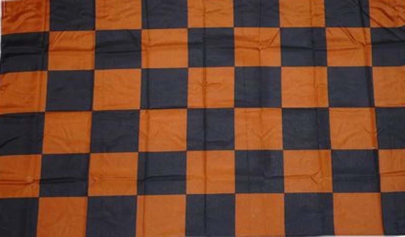 Karo schwarz - braun Flagge 90x150 cm Abverkauf Abverkauf