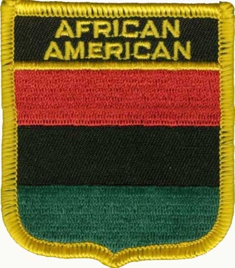 African American Afro Wappenaufnäher / Patch