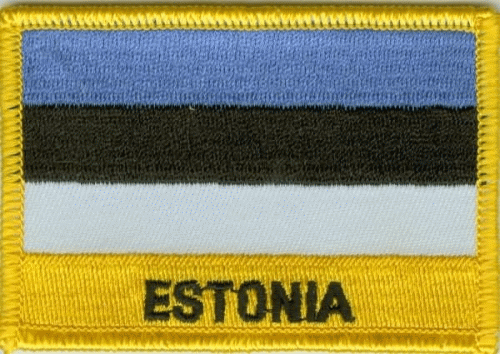 Estland Aufnäher / Patch mit Schrift