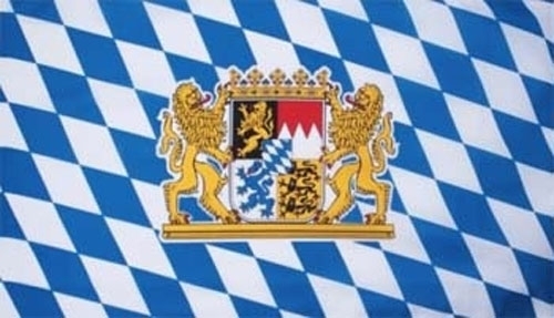 Bayern mit Löwen Staatswappen Aufkleber 8 x 5 cm