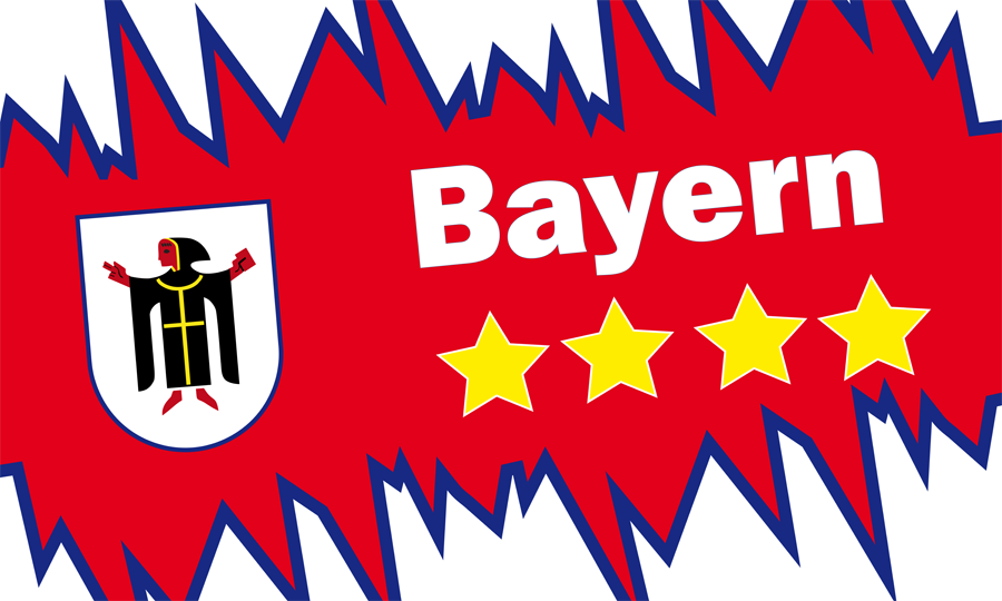 Bayern Zacken Flagge 90x150 cm