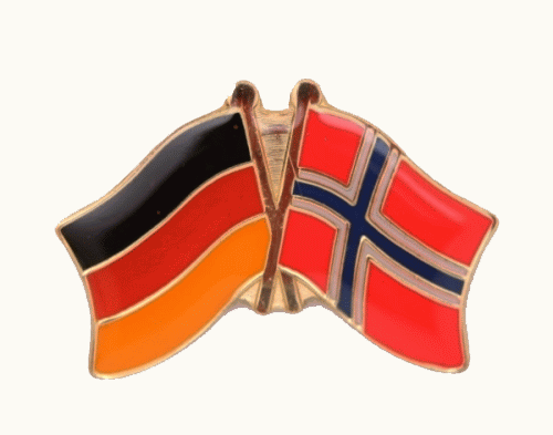 Deutschland / Norwegen Freundschaftspin 25 x 13 mm