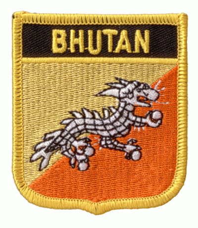 Bhutan Wappenaufnäher / Patch