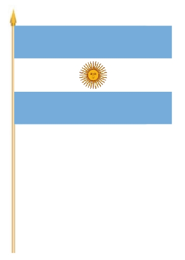 Argentinien Stockflagge 30x45 cm