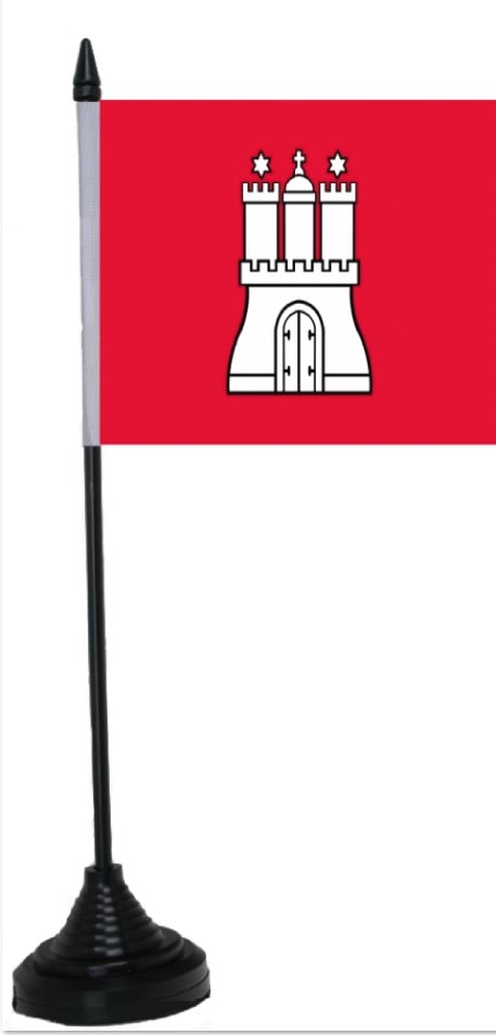 Hamburg Tischflagge 10x15 cm