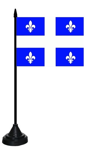 Quebec Tischflagge 10x15 cm