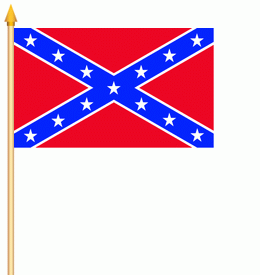 Südstaaten Stockflagge 30x40 cm Abverkauf