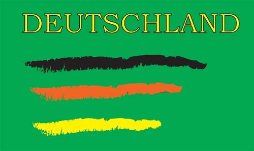 Deutschland 4 Hohlsaum/Tunnel Flagge 90x150 cm Abverkauf