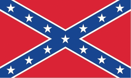 Südstaaten Bootsflagge 30x45 cm