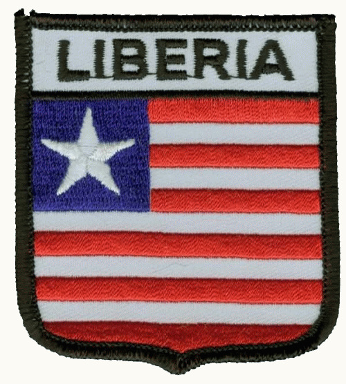 Liberia Wappenaufnäher / Patch