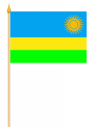 Ruanda Stockflagge 30x45 cm