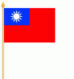 Taiwan (Republik China) Stockflagge 30x40 cm Abverkauf