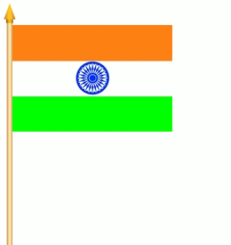 Indien Stockflagge 30x45 cm