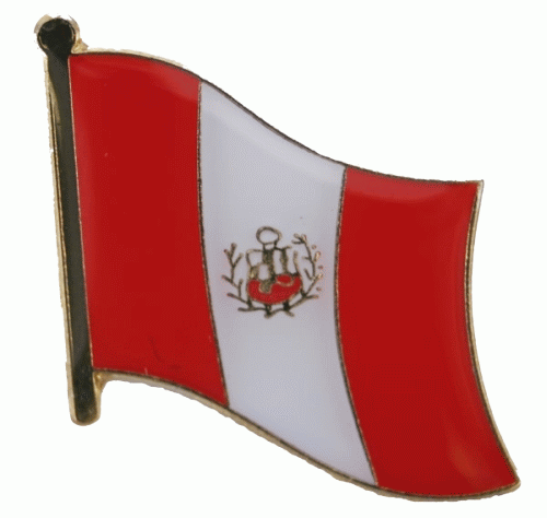 Peru mit Wappen Pin