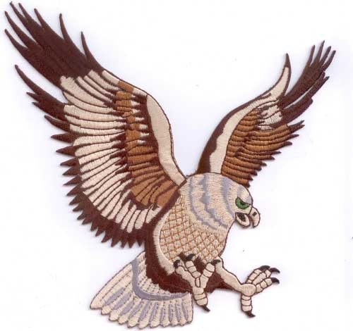 Adler 5 Aufnäher / Patch (16,5 x 15,4 cm)