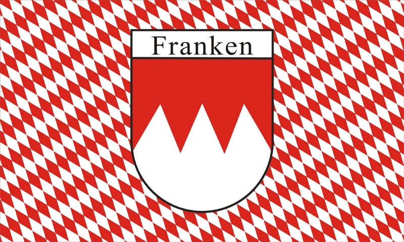 Franken kariert (kleine Rauten) Flagge 90x150 cm