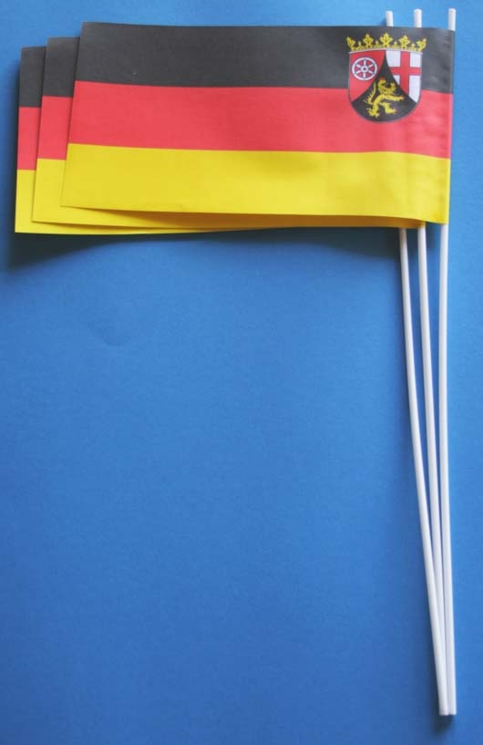 Rheinland-Pfalz Papierflagge VPE 50 Stück