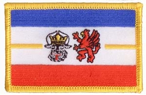 Mecklenburg-Vorpommern kleine Aufnäher / Patch 4x6 cm