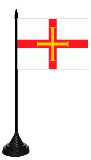Guernsey Tischflagge 10x15 cm