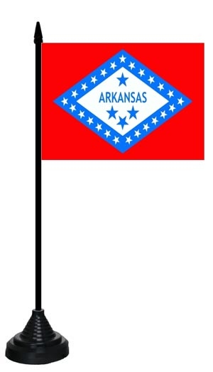 Arkansas Tischflagge 10x15 cm