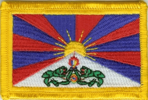 Tibet  Aufnäher / Patch 8 x 5 cm