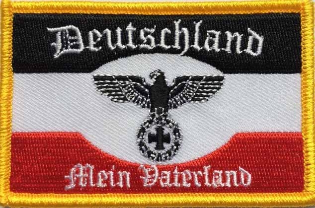 DR- Deutschland Meine Heimat, Mein Vaterland Aufnäher / Patch