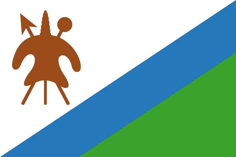 Lesotho 1987-2006 Flagge 90x150 cm