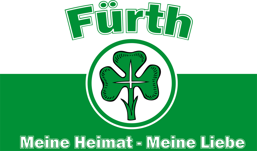 Fürth Meine Heimat meine Liebe Flagge 90x150 cm