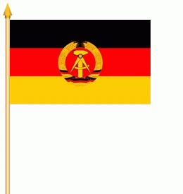 DDR Deutsche Demokratische Republik Stockflagge 30x45 cm