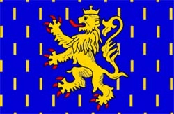 Franche-Comté Region Flagge 90x150 cm