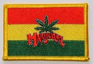 Marihuana Cannabis Aufnäher / Patch 8 x 5 cm (F)